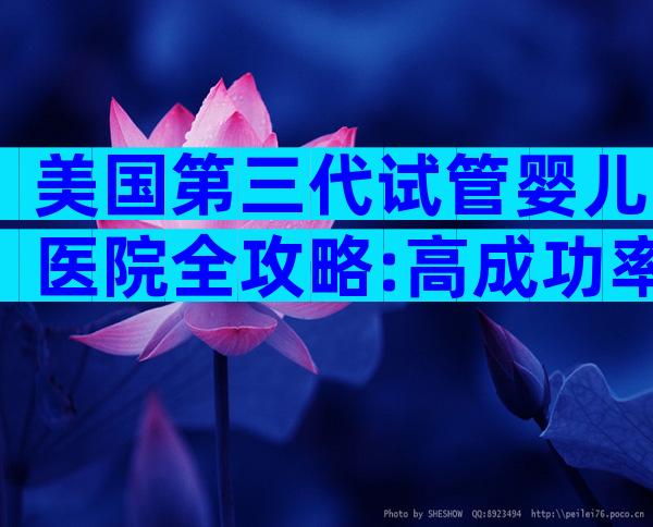 美国第三代试管婴儿医院全攻略:高成功率背后的六大秘诀