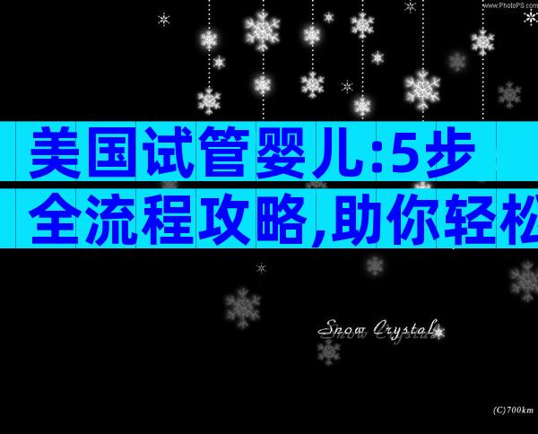 美国试管婴儿:5步全流程攻略,助你轻松避坑圆梦宝宝