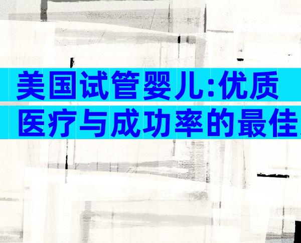 美国试管婴儿:优质医疗与成功率的最佳选择