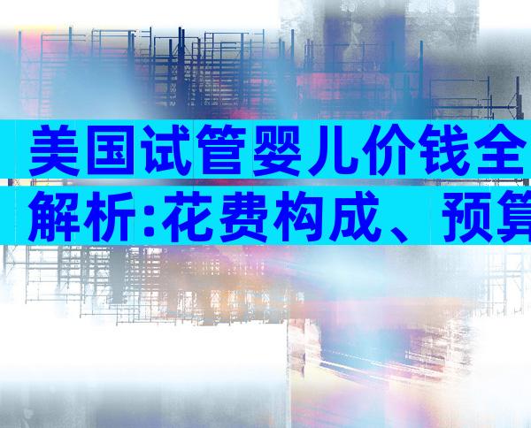 美国试管婴儿价钱全解析:花费构成、预算规划与省钱秘诀