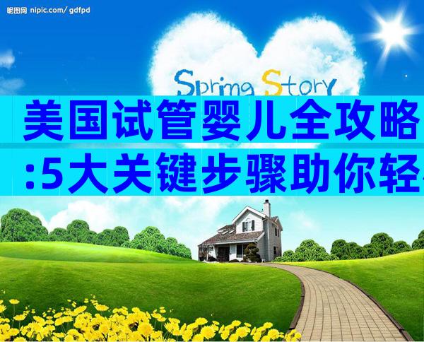 美国试管婴儿全攻略:5大关键步骤助你轻松赴美圆梦