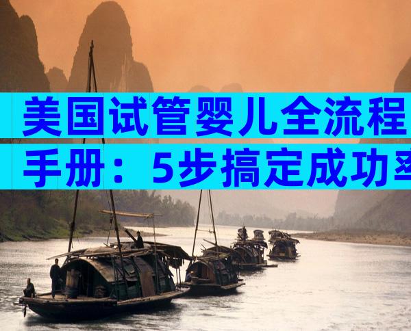 美国试管婴儿全流程手册：5步搞定成功率翻倍
