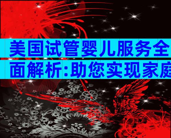 美国试管婴儿服务全面解析:助您实现家庭梦想