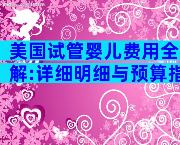 美国试管婴儿费用全解:详细明细与预算指南