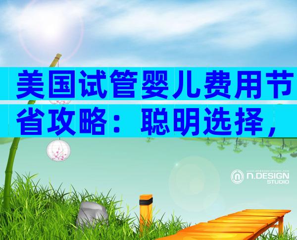 美国试管婴儿费用节省攻略：聪明选择，经济养育！