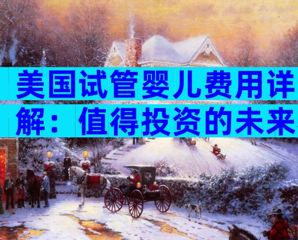 美国试管婴儿费用详解：值得投资的未来希望