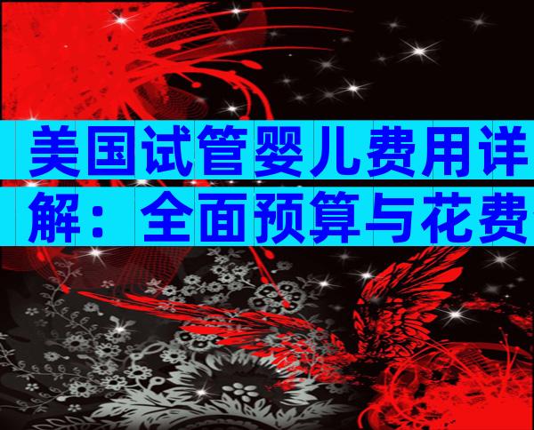 美国试管婴儿费用详解：全面预算与花费分析