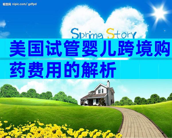 美国试管婴儿跨境购药费用的解析
