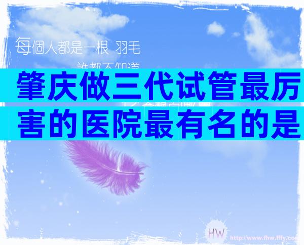 肇庆做三代试管最厉害的医院最有名的是哪些？肇庆试管医院推荐名单