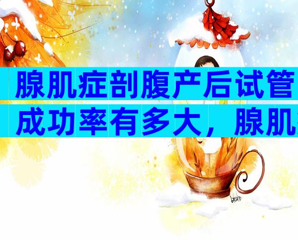 腺肌症剖腹产后试管成功率有多大，腺肌症刨腹产时可以处理子宫吗