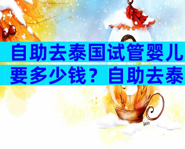 自助去泰国试管婴儿要多少钱？自助去泰国试管婴儿可以吗？