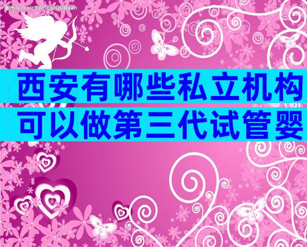 西安有哪些私立机构可以做第三代试管婴儿？费用贵吗？