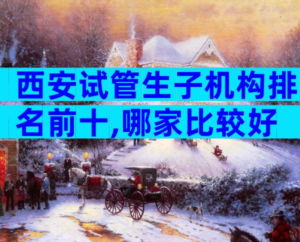 西安试管生子机构排名前十,哪家比较好