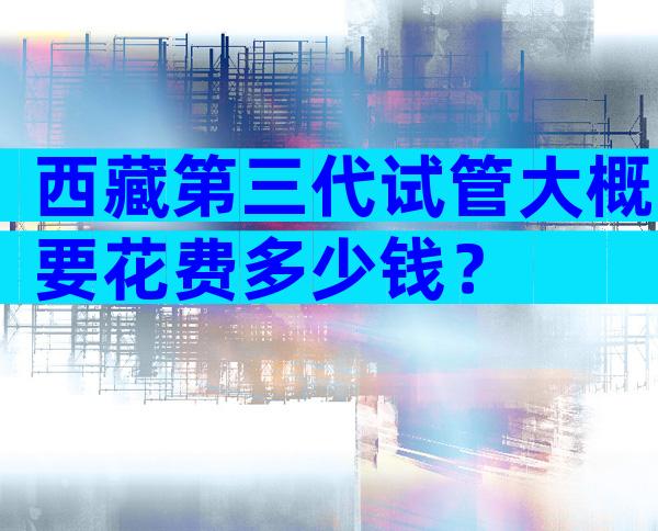 西藏第三代试管大概要花费多少钱？