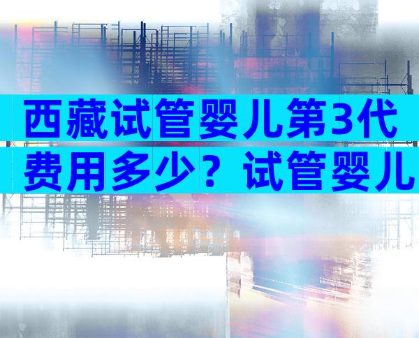 西藏试管婴儿第3代费用多少？试管婴儿多少钱