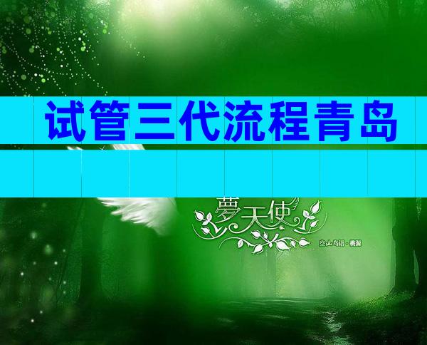 试管三代流程青岛