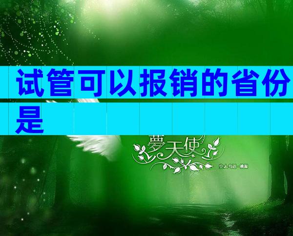 试管可以报销的省份是