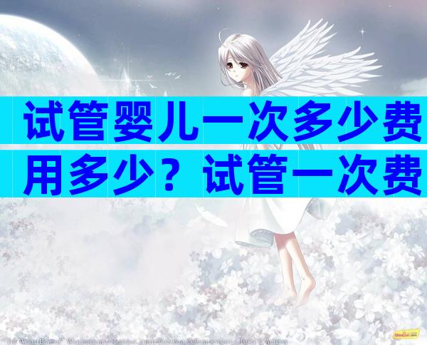 试管婴儿一次多少费用多少？试管一次费用多少钱？