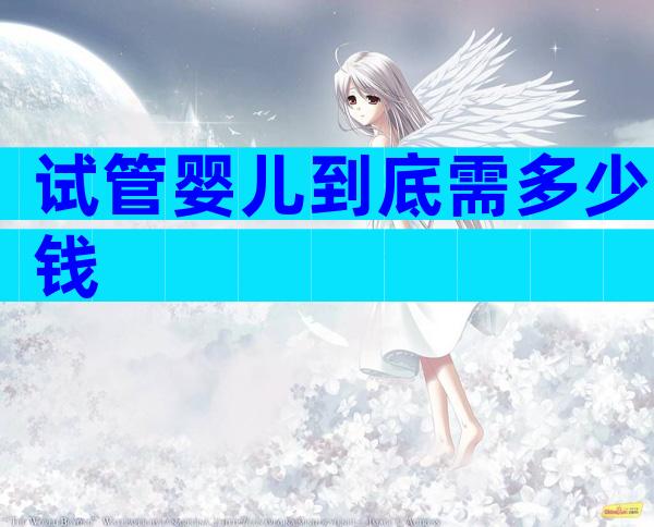 试管婴儿到底需多少钱
