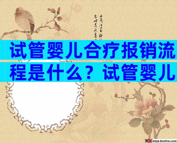 试管婴儿合疗报销流程是什么？试管婴儿合作医疗