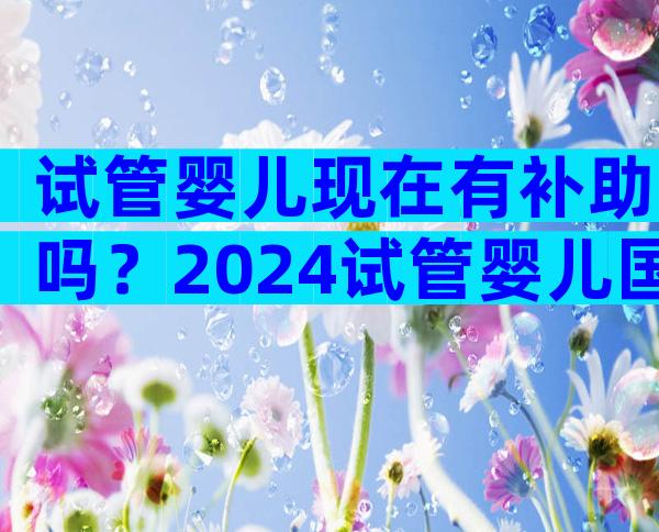 试管婴儿现在有补助吗？2024试管婴儿国家有补贴吗？