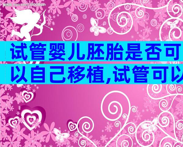 试管婴儿胚胎是否可以自己移植,试管可以直接移植囊胚吗