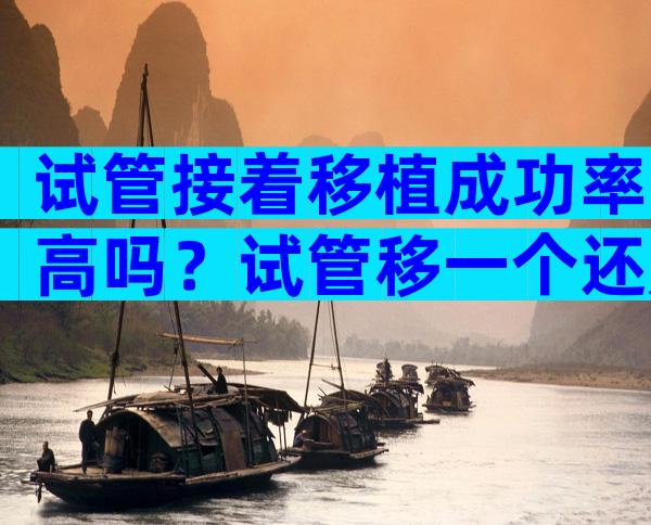 试管接着移植成功率高吗？试管移一个还是移二个更容易成功？