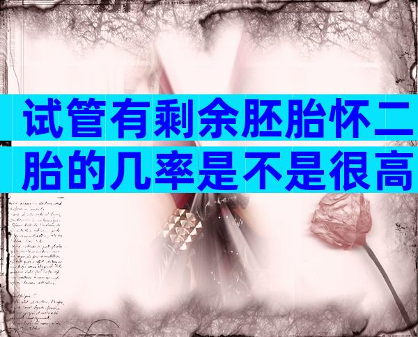 试管有剩余胚胎怀二胎的几率是不是很高？