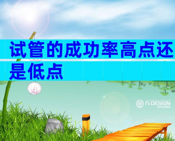 试管的成功率高点还是低点