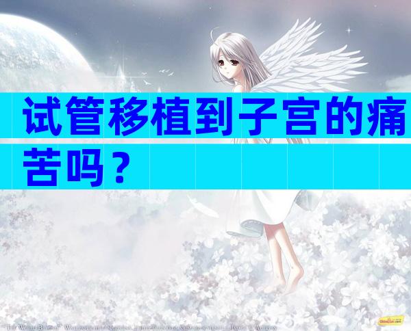试管移植到子宫的痛苦吗？