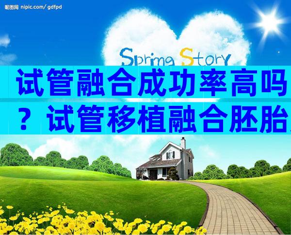 试管融合成功率高吗？试管移植融合胚胎成功率高