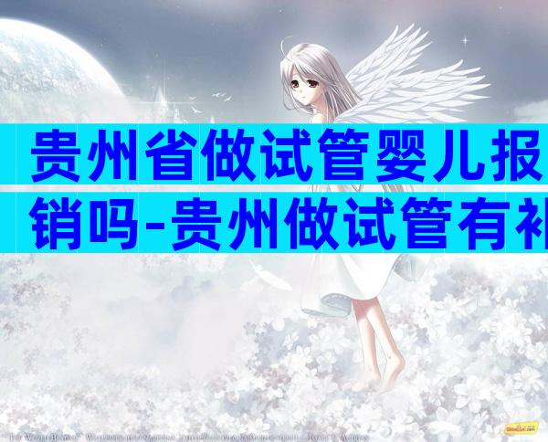 贵州省做试管婴儿报销吗-贵州做试管有补助吗