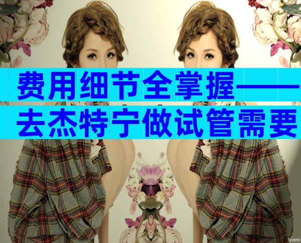 费用细节全掌握——去杰特宁做试管需要多少钱？