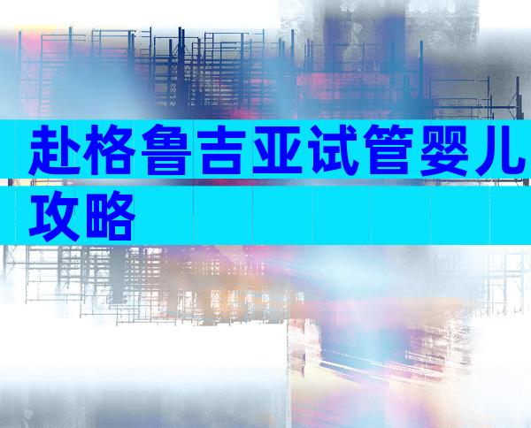 赴格鲁吉亚试管婴儿攻略