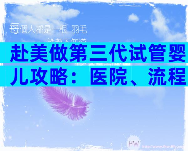 赴美做第三代试管婴儿攻略：医院、流程与费用一网打尽