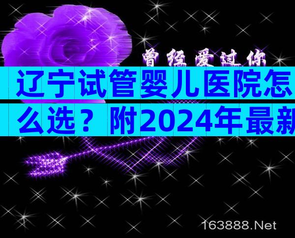 辽宁试管婴儿医院怎么选？附2024年最新试管指南