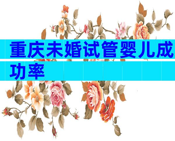 重庆未婚试管婴儿成功率