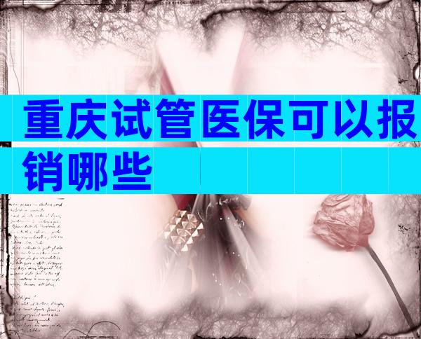 重庆试管医保可以报销哪些