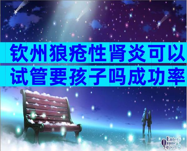 钦州狼疮性肾炎可以试管要孩子吗成功率高不高