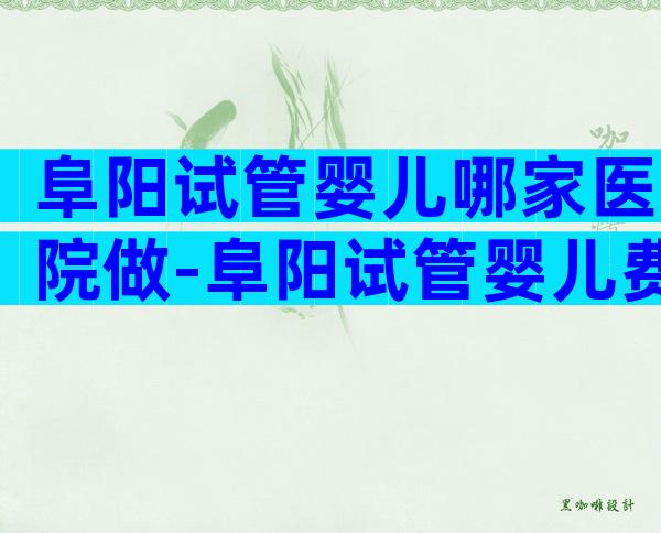 阜阳试管婴儿哪家医院做-阜阳试管婴儿费用大概要多少钱
