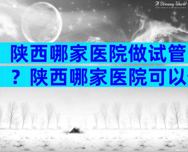 陕西哪家医院做试管？陕西哪家医院可以做试管婴儿？