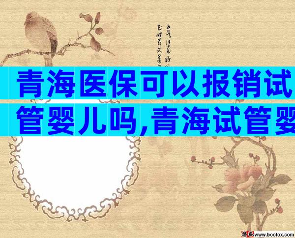 青海医保可以报销试管婴儿吗,青海试管婴儿多少钱一次