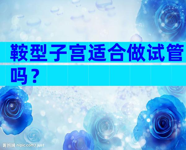 鞍型子宫适合做试管吗？