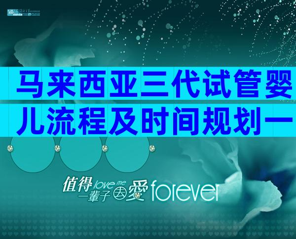 马来西亚三代试管婴儿流程及时间规划一览！