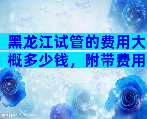 黑龙江试管的费用大概多少钱，附带费用明细！